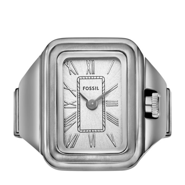Fossil Raquel Watch Ring 14mm Two-Hand Stainless Steel - Preorder