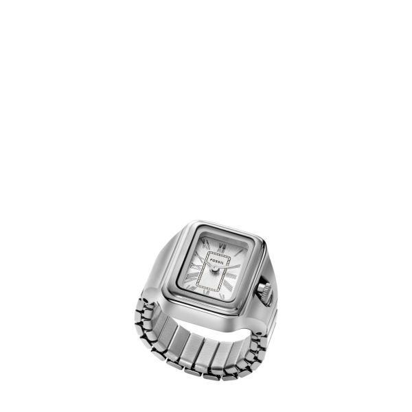 Fossil Raquel Watch Ring 14mm Two-Hand Stainless Steel - Preorder