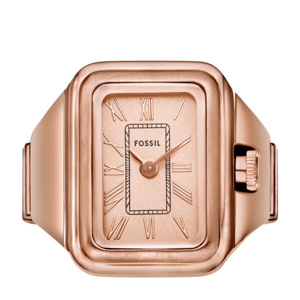 Fossil Raquel Watch Ring 14mm Two-Hand Stainless Steel - Preorder