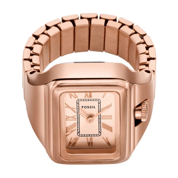 Fossil Raquel Watch Ring 14mm Two-Hand Stainless Steel - Preorder
