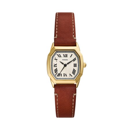 Fossil Harlow 27mm Three-Hand Leather Watch - Preorder