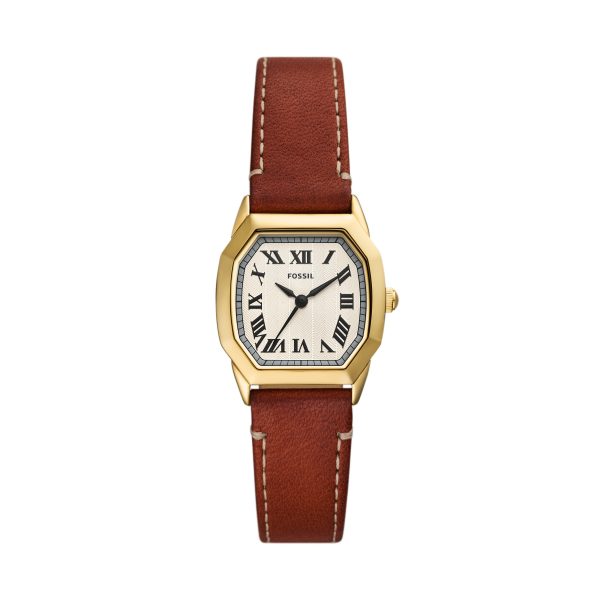 Fossil Harlow 27mm Three-Hand Leather Watch - Preorder