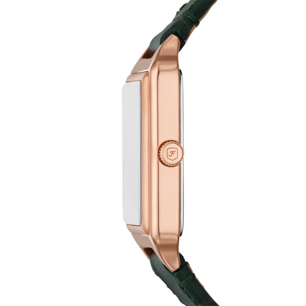 Fossil Raquel 23mm Three-Hand Date Croco LiteHide™ Leather Watch - Preorder