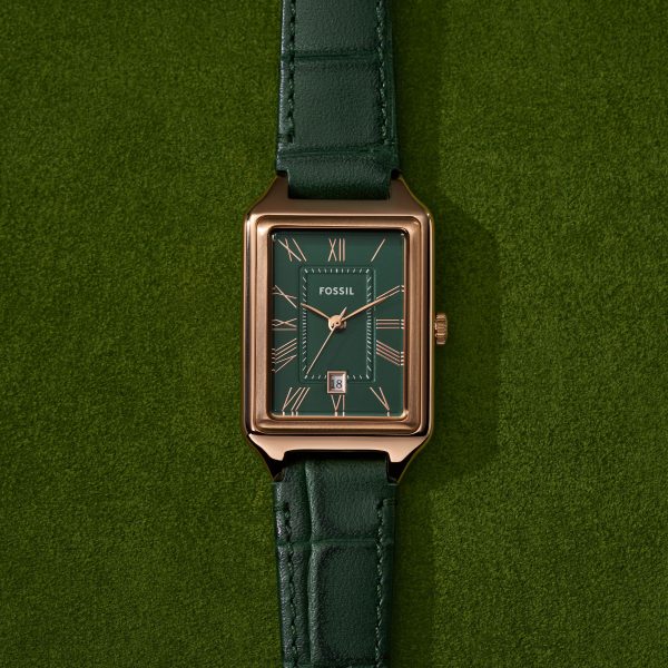 Fossil Raquel 23mm Three-Hand Date Croco LiteHide™ Leather Watch - Preorder