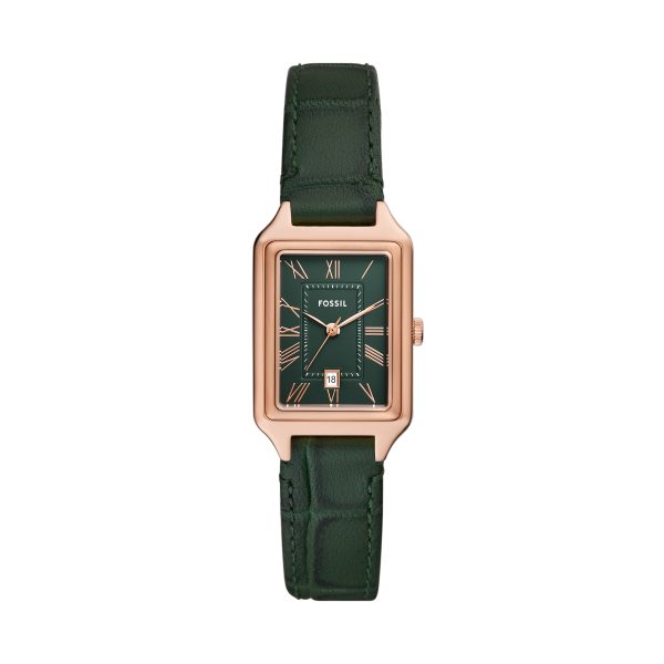 Fossil Raquel 23mm Three-Hand Date Croco LiteHide™ Leather Watch - Preorder