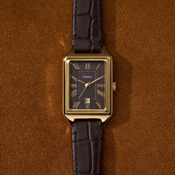 Fossil Raquel 23mm Three-Hand Date Croco LiteHide™ Leather Watch - Preorder