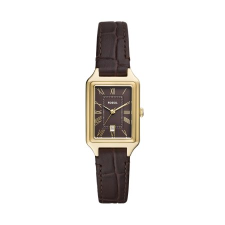 Fossil Raquel 23mm Three-Hand Date Croco LiteHide™ Leather Watch - Preorder