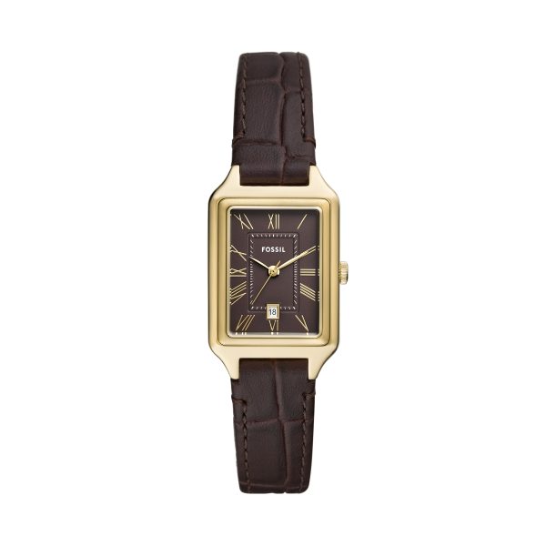 Fossil Raquel 23mm Three-Hand Date Croco LiteHide™ Leather Watch - Preorder