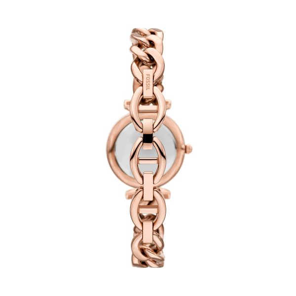 Fossil Carlie Mini 28mm Three-Hand Stainless Steel Watch and Bracelet Set - Preorder