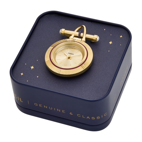 Fossil Scarlette 35mm Three-Hand Stainless Steel Watch Brooch - Preorder