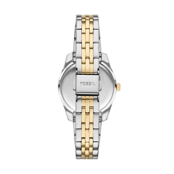 Fossil Scarlette 33mm Three-Hand Date Stainless Steel Watch - Preorder