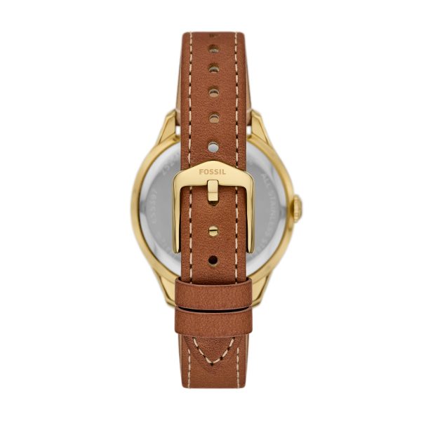 Fossil Gilmore 38mm Three-Hand Date Leather Watch - Preorder