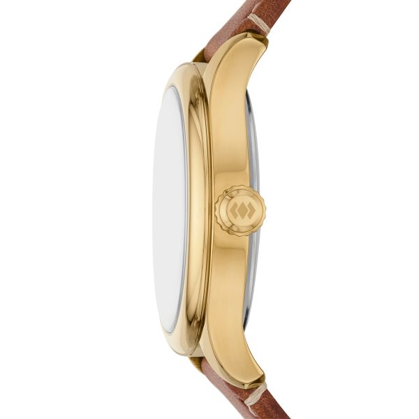 Fossil Gilmore 38mm Three-Hand Date Leather Watch - Preorder