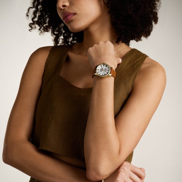 Fossil Gilmore 38mm Three-Hand Date Leather Watch - Preorder