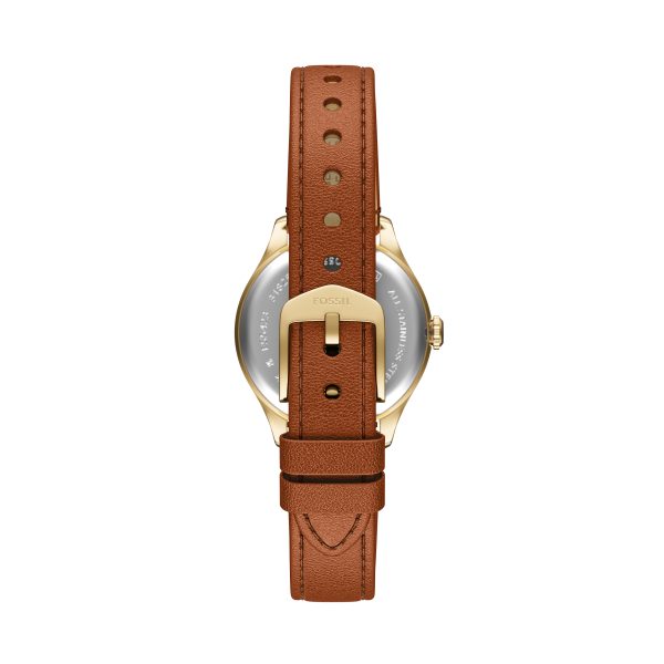 Fossil Gilmore 28mm Three-Hand Leather Watch - Preorder