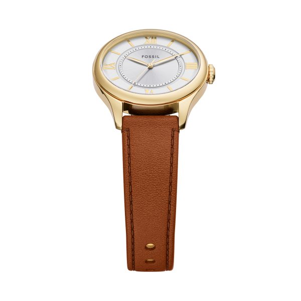 Fossil Gilmore 28mm Three-Hand Leather Watch - Preorder