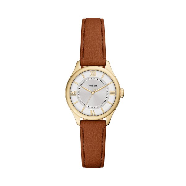 Fossil Gilmore 28mm Three-Hand Leather Watch - Preorder