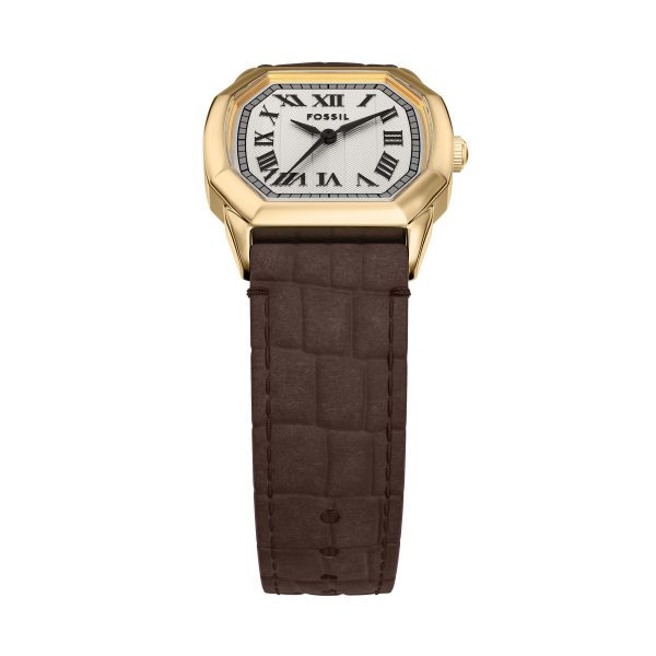 Fossil Harlow 27mm Three-Hand Croco Leather Watch - Preorder