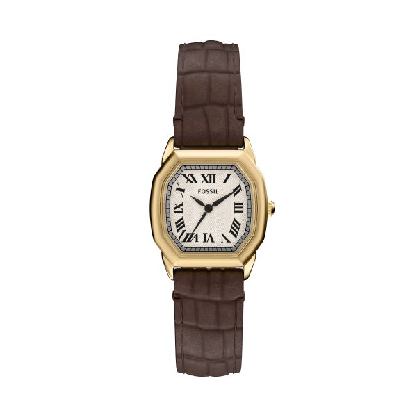 Fossil Harlow 27mm Three-Hand Croco Leather Watch - Preorder