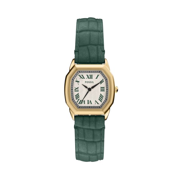 Fossil Harlow 27mm Three-Hand Croco Leather Watch - Preorder