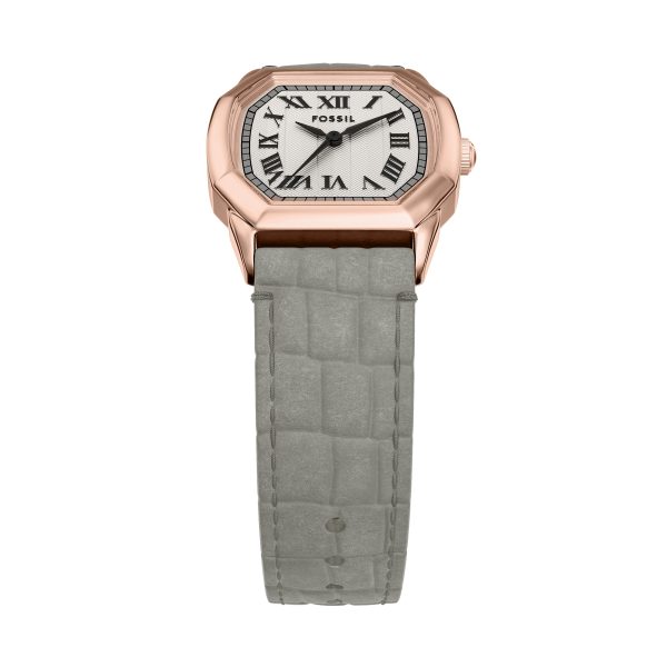 Fossil Harlow 27mm Three-Hand Croco Leather Watch - Preorder