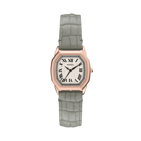 Fossil Harlow 27mm Three-Hand Croco Leather Watch - Preorder