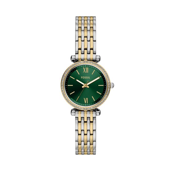 Fossil Carlie Mini 28mm Three-Hand Stainless Steel Watch - Preorder