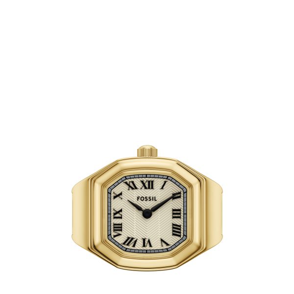 Fossil Harlow Watch Ring 17mm Two-Hand Stainless Steel - Preorder