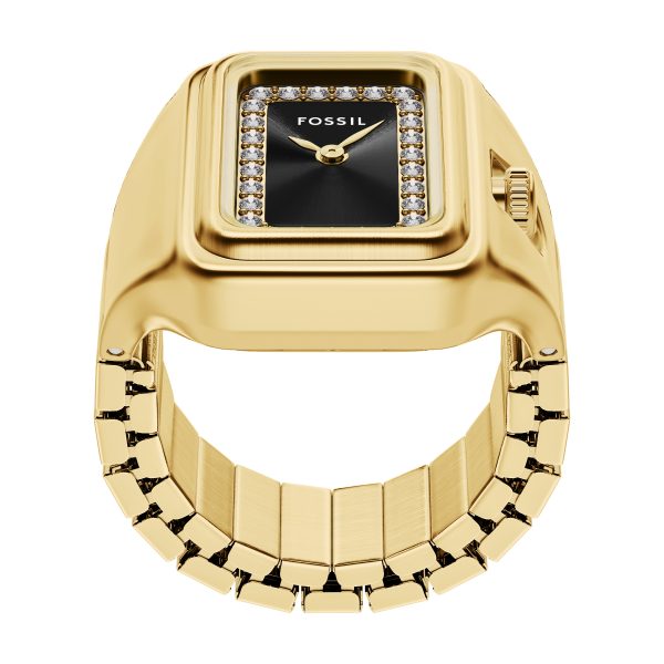 Fossil Raquel Watch Ring 21mm Two-Hand Stainless Steel - Preorder