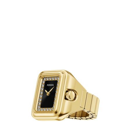 Fossil Raquel Watch Ring 21mm Two-Hand Stainless Steel - Preorder