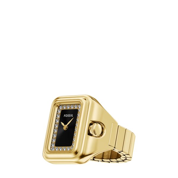 Fossil Raquel Watch Ring 21mm Two-Hand Stainless Steel - Preorder