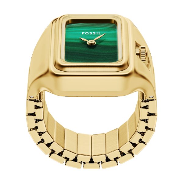 Fossil Raquel Watch Ring 21mm Two-Hand Stainless Steel - Preorder
