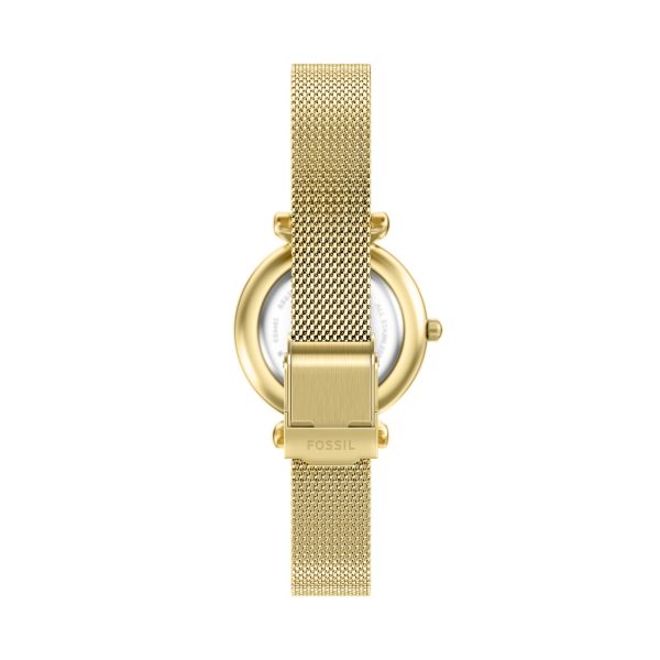 Fossil Carlie Mini 28mm Three-Hand Stainless Steel Watch - Preorder