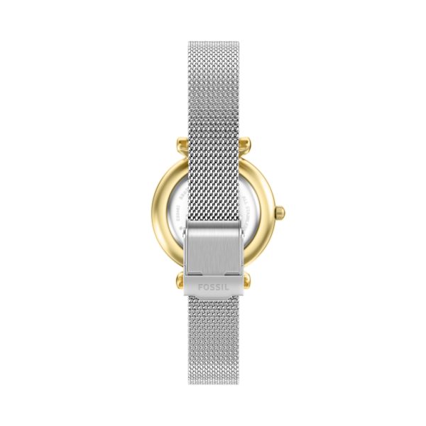 Fossil Carlie Mini 28mm Three-Hand Stainless Steel Watch - Preorder