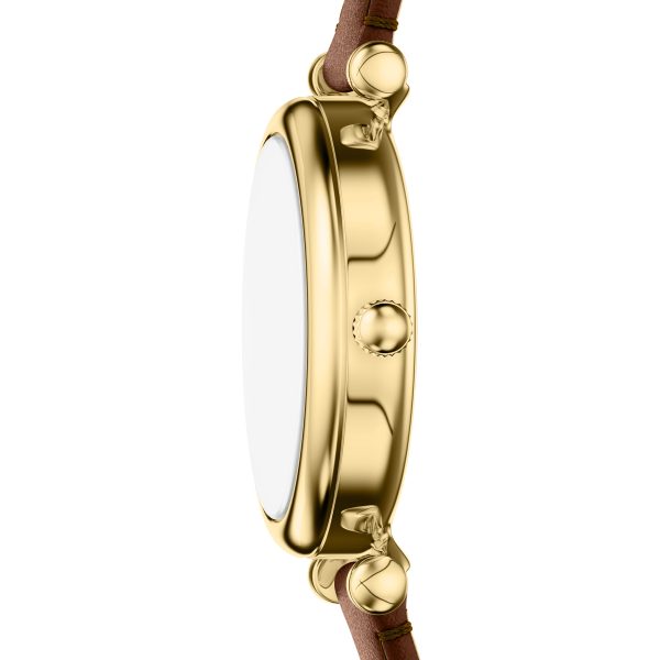 Fossil Carlie Mini 28mm Three-Hand Leather Watch - Preorder