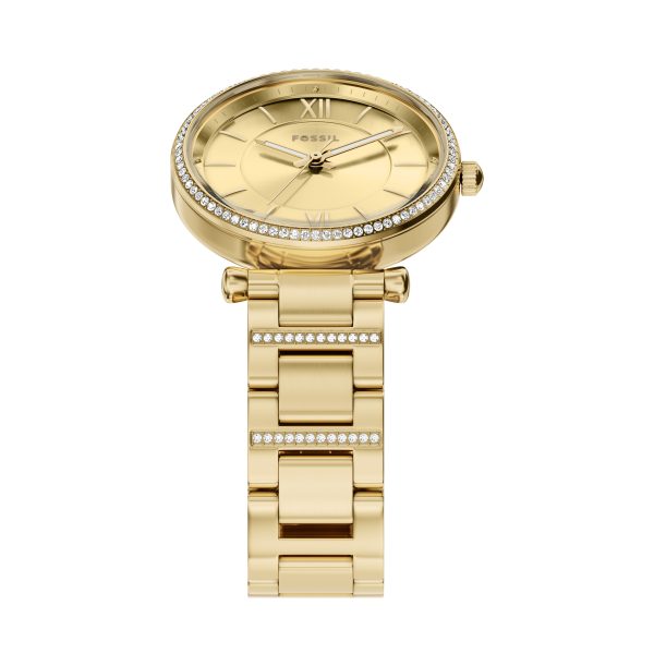 Fossil Carlie 35mm Three-Hand Stainless Steel Watch - Preorder
