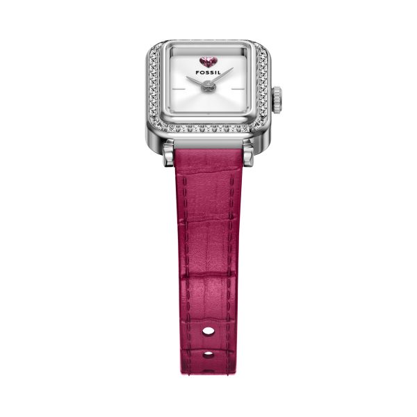 Fossil Raquel Mini 18mm Two-Hand Leather Watch - Preorder