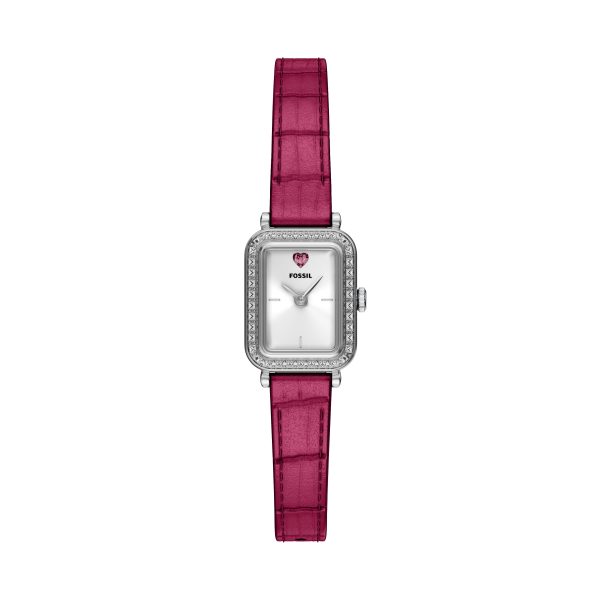 Fossil Raquel Mini 18mm Two-Hand Leather Watch - Preorder