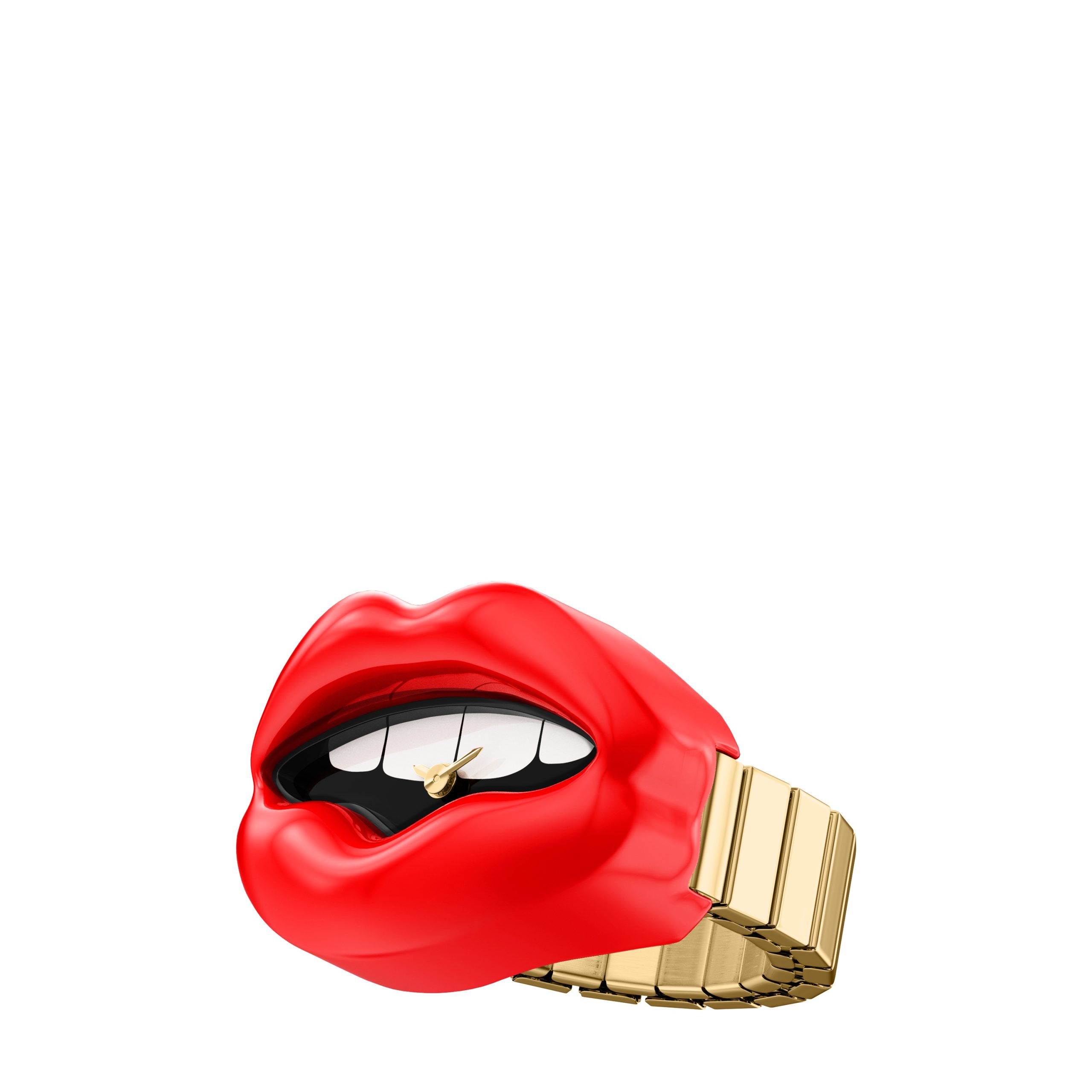 Fossil Lips Watch Ring 18mm Two-Hand Stainless Steel - Preorder