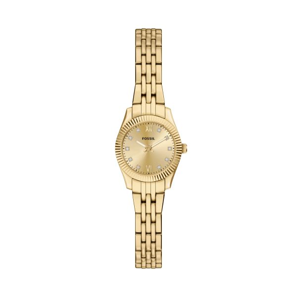 Fossil Scarlette Mini 20mm Three-Hand Stainless Steel Watch - Preorder