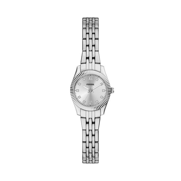Fossil Scarlette Mini 20mm Three-Hand Stainless Steel Watch - Preorder