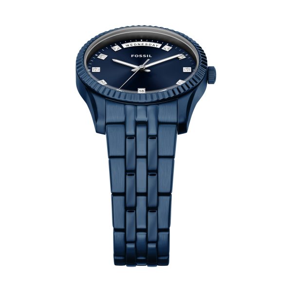 Fossil Scarlette 34mm Three-Hand Stainless Steel Watch - Preorder