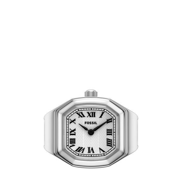 Fossil Harlow Watch Ring 17mm Two-Hand Stainless Steel - Preorder
