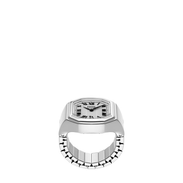 Fossil Harlow Watch Ring 17mm Two-Hand Stainless Steel - Preorder