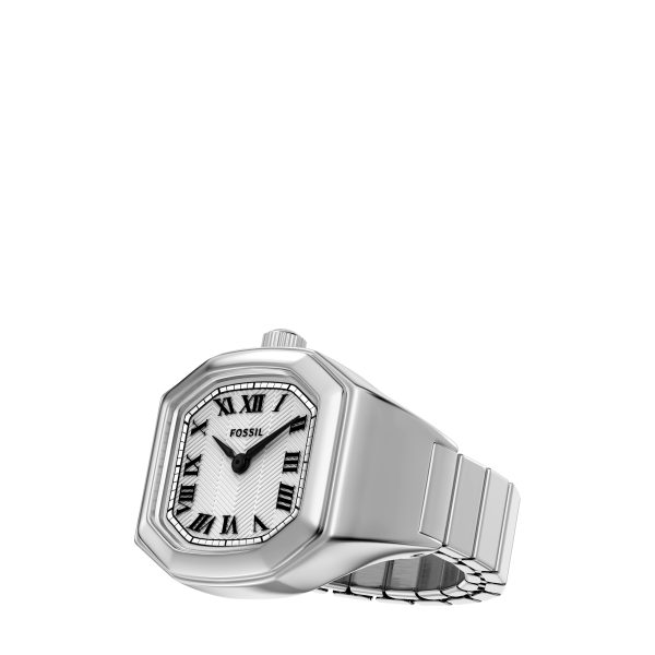 Fossil Harlow Watch Ring 17mm Two-Hand Stainless Steel - Preorder