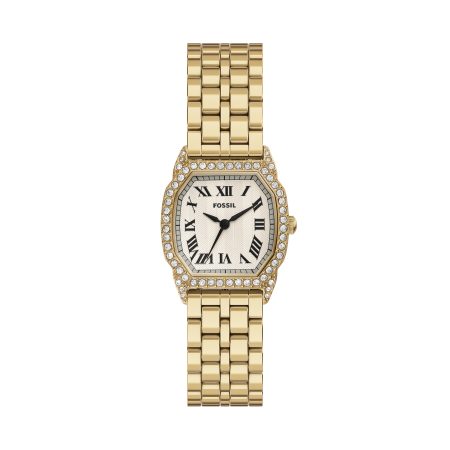 Gold-Tone / Silver,White Dial