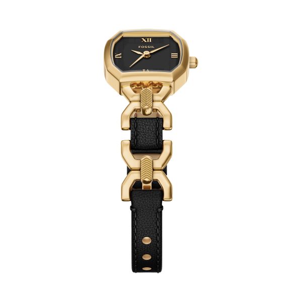 Fossil Harlow 22mm Three-Hand Leather and Stainless Steel Watch - Preorder