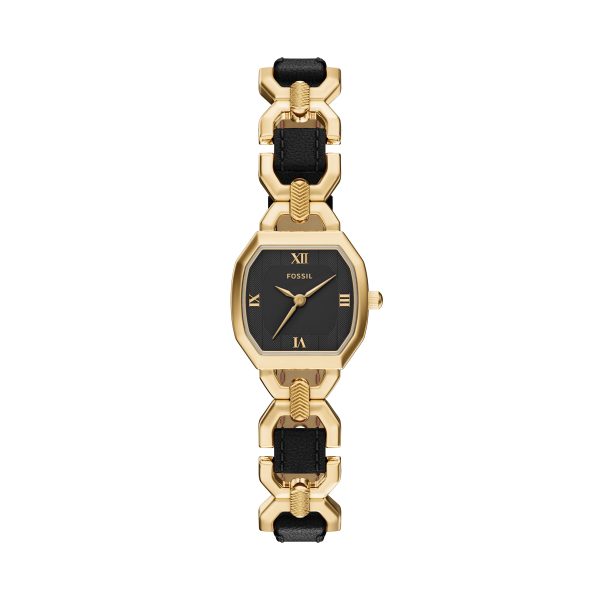 Fossil Harlow 22mm Three-Hand Leather and Stainless Steel Watch - Preorder
