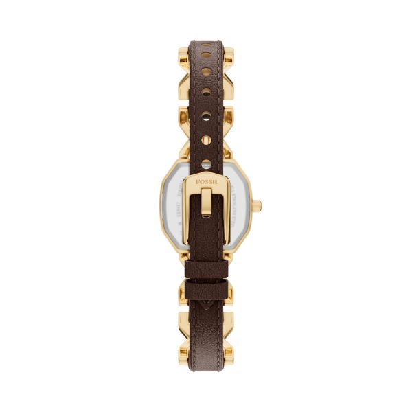 Fossil Harlow 22mm Three-Hand Leather and Stainless Steel Watch - Preorder