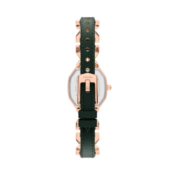Fossil Harlow 22mm Three-Hand Leather and Stainless Steel Watch - Preorder